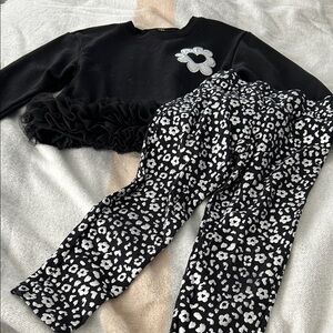 Flapdoodles Black and White Kids Matching Set